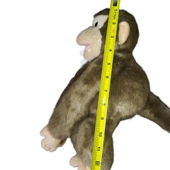 VTG Fluffy Friends Realistic Brown Stuffed Monkey Chimp Plush Creations Inc NOS - Picture 11 of 11